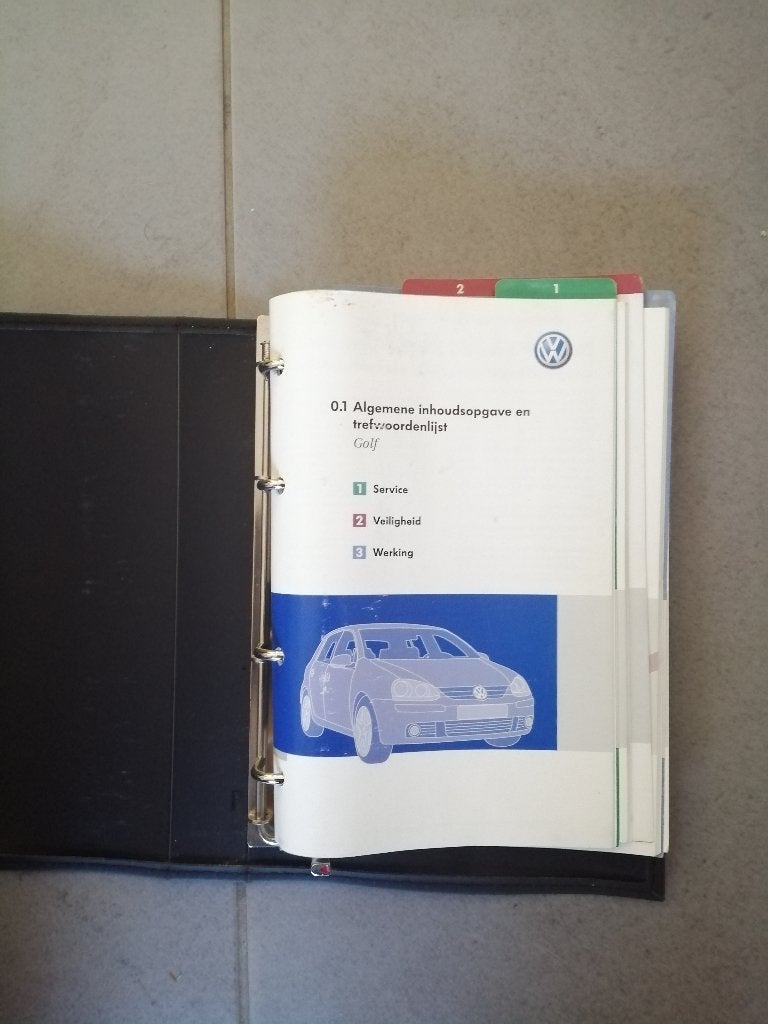 Compleet mapje boekjes VW GOLF 5  type 1k1 2003/2009, Auto diversen, Handleidingen en Instructieboekjes, Ophalen of Verzenden