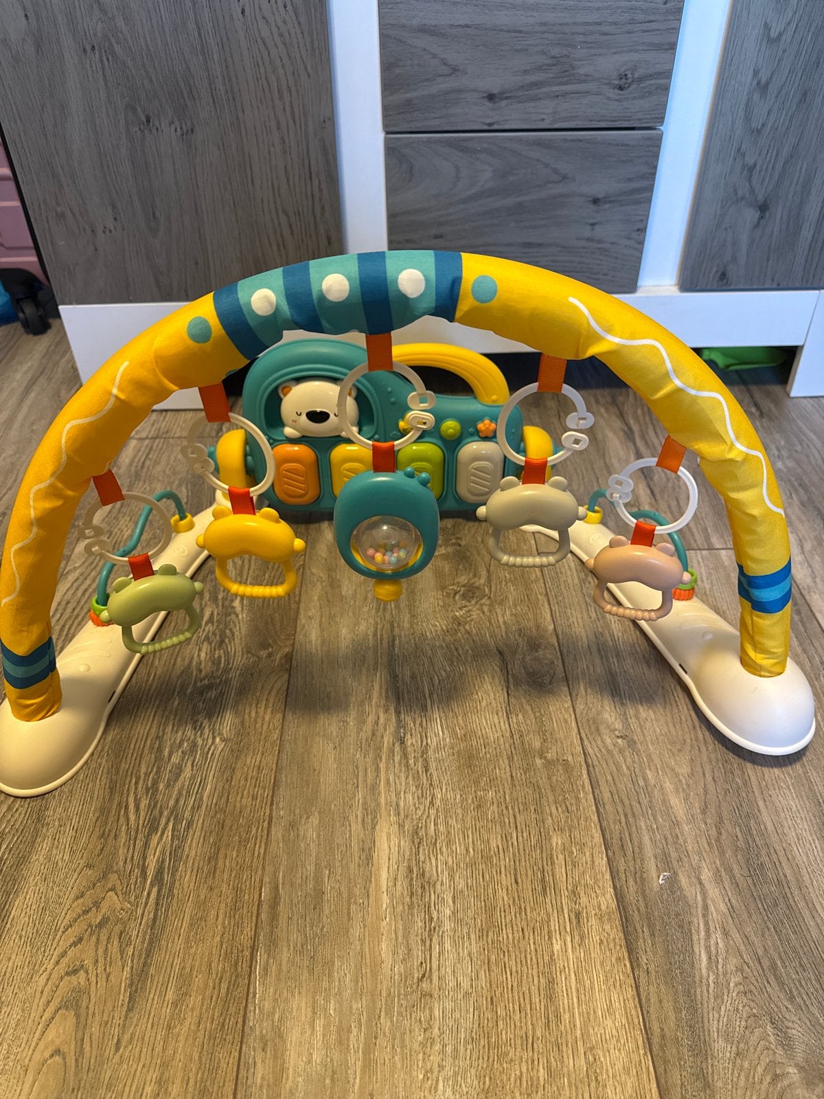 Babygym met muziek en speeltjes - Zo goed als nieuw, Ophalen of Verzenden, Zo goed als nieuw, Babygym, Met geluid