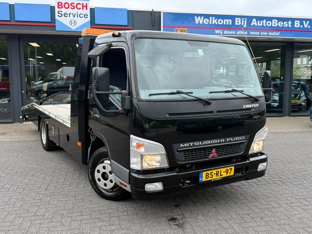 Mitsubishi CANTER 6C14 Zwart “Airco” 137.000 K Oprijwage, Auto's, 142 pk, Zwart, Origineel Nederlands, Bedrijf