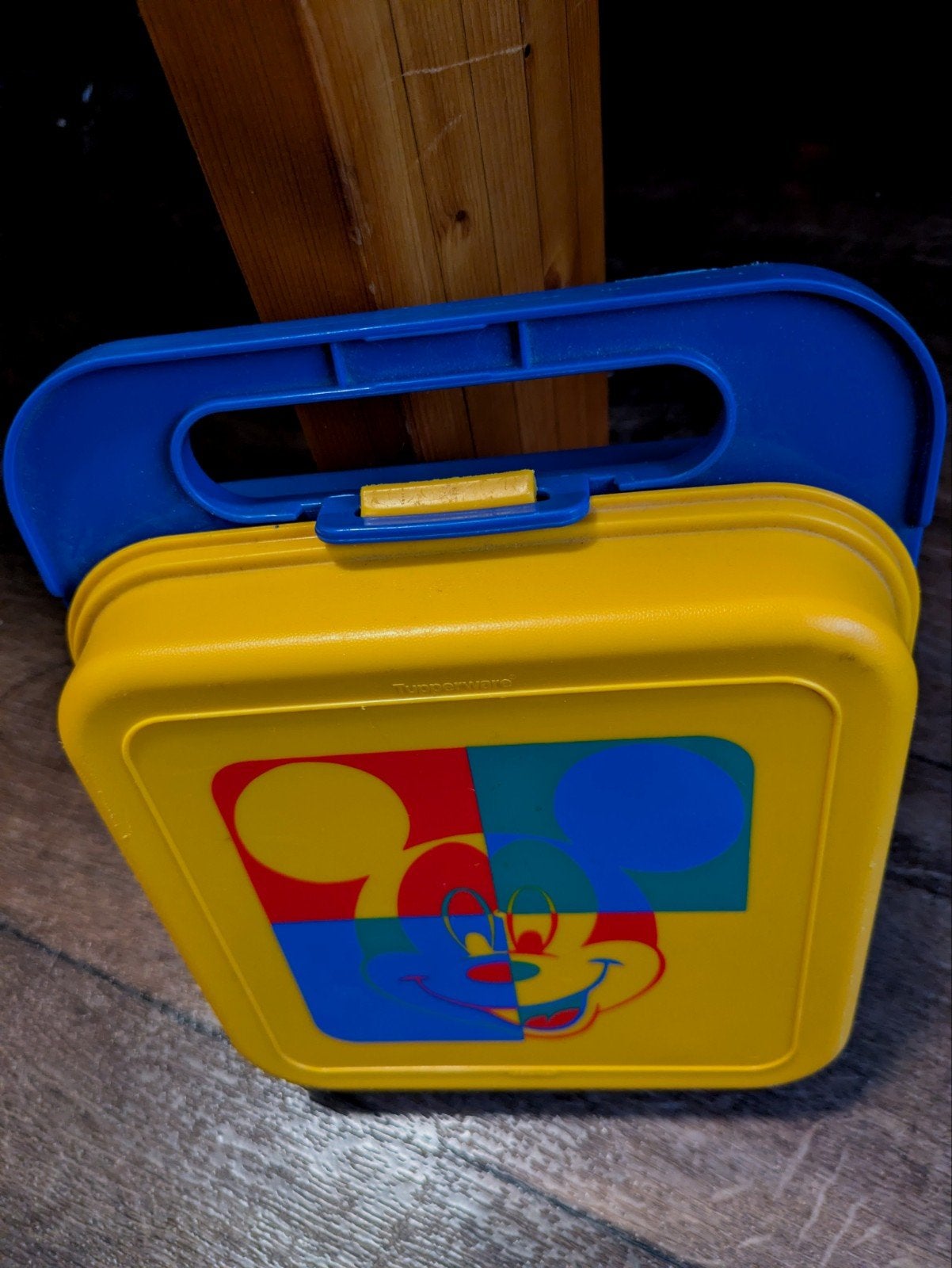 Vintage Tupperware Mickey Mouse Lunchbox - opbergdoos, Verzamelen, Disney, Ophalen of Verzenden, Mickey Mouse, Gebruikt