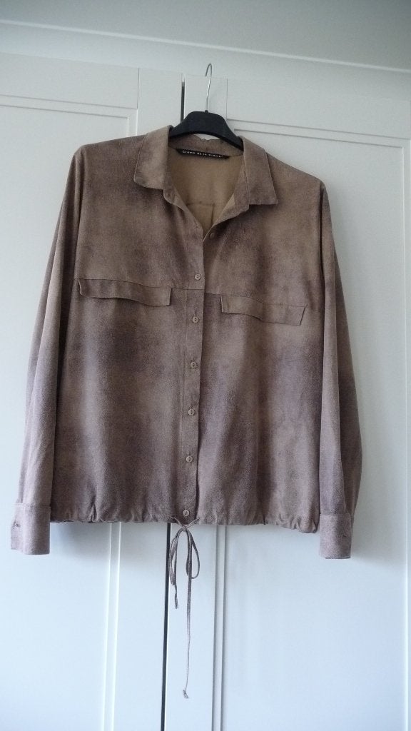 Blouse Creme de la Creme - XL, Kleding | Dames, Blouses en Tunieken, Bruin, Maat 46/48 (XL) of groter, Crème de la Crème, Nieuw