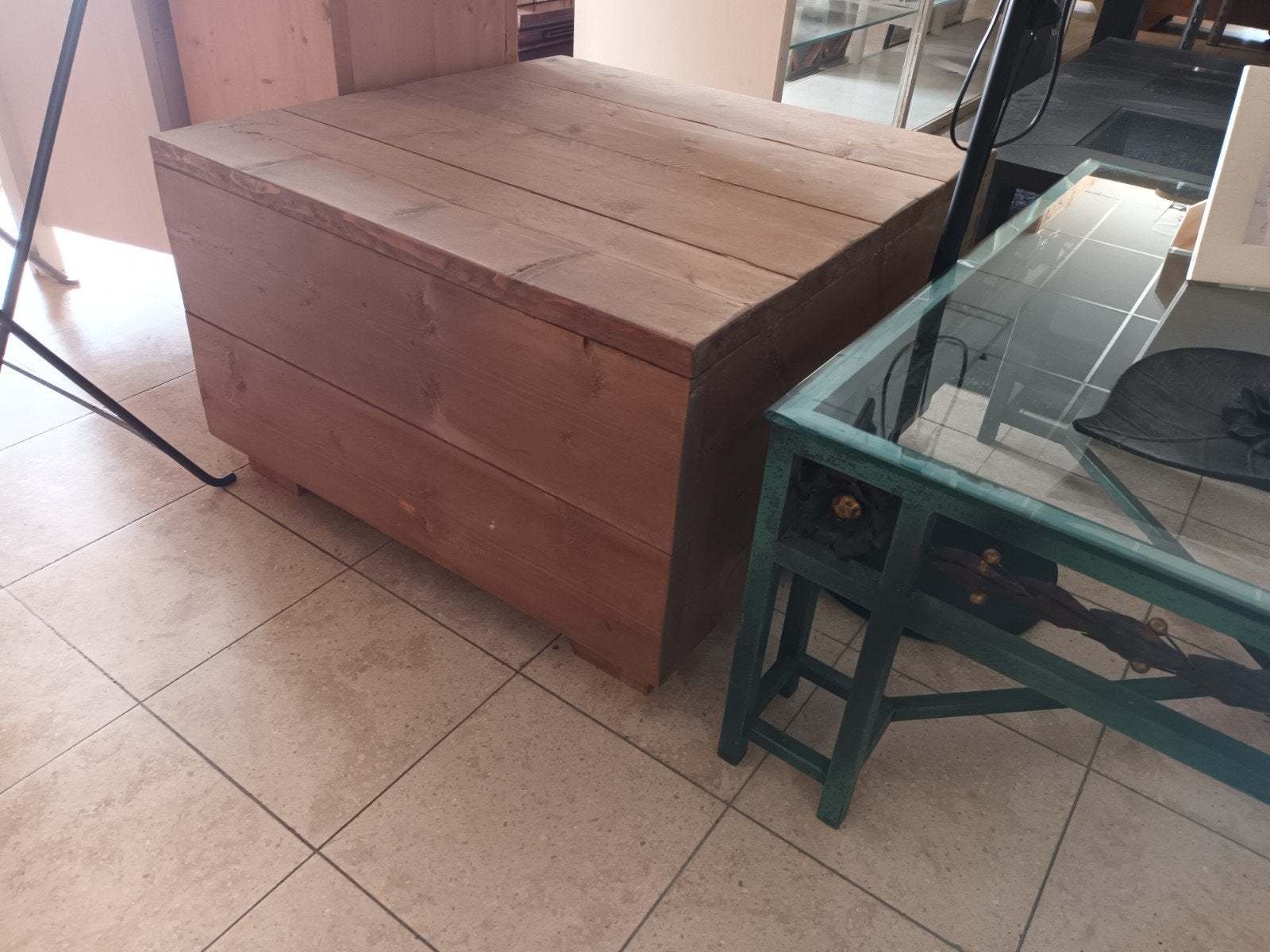 Mooie Steigerhouten Hocker., Ophalen