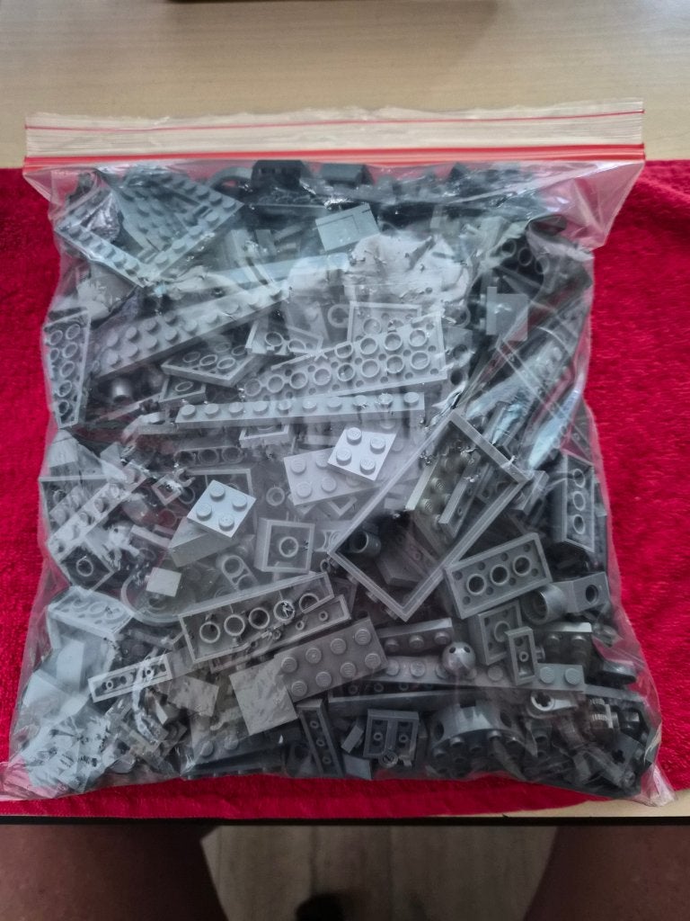 Lego Donker grijs 1KG, Kinderen en Baby's, Speelgoed | Duplo en Lego, Ophalen of Verzenden, Gebruikt, Losse stenen, Lego