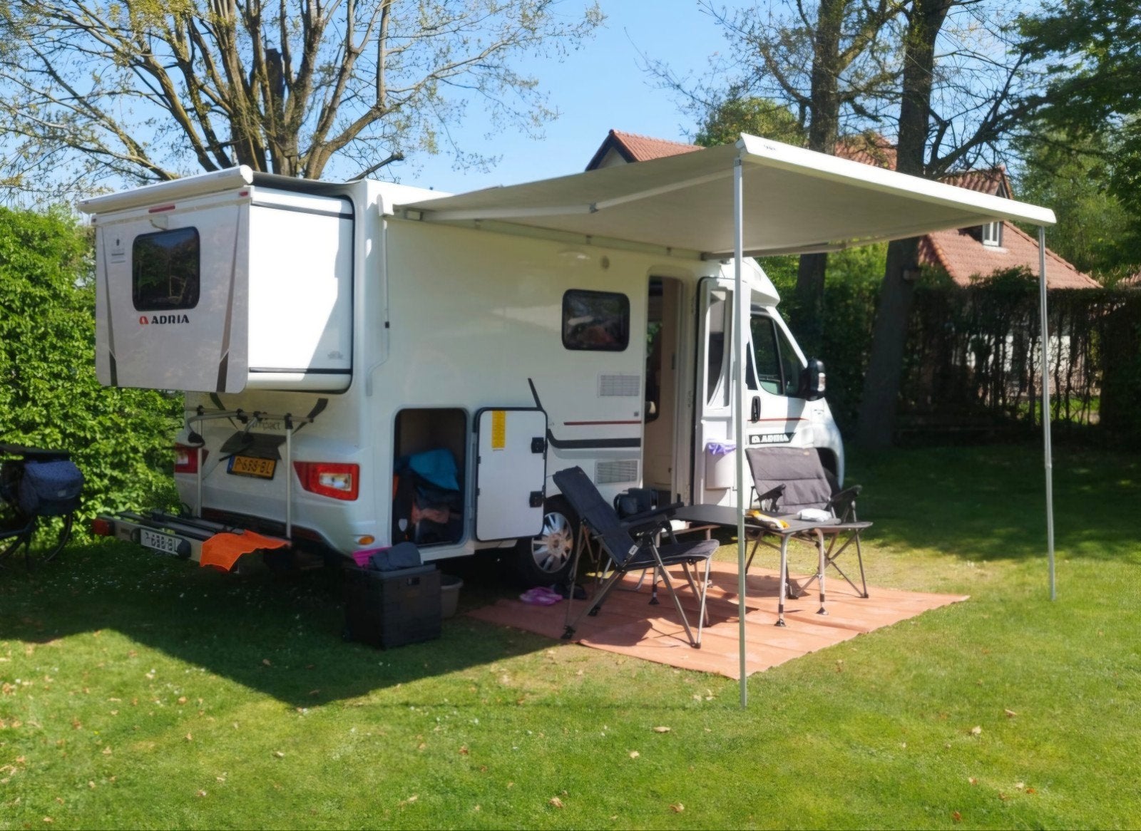 Prachtige unieke Adria Compact  Plus SCS slide out, Ringverwarming, Fiat, Tot en met 2, Buitenlamp