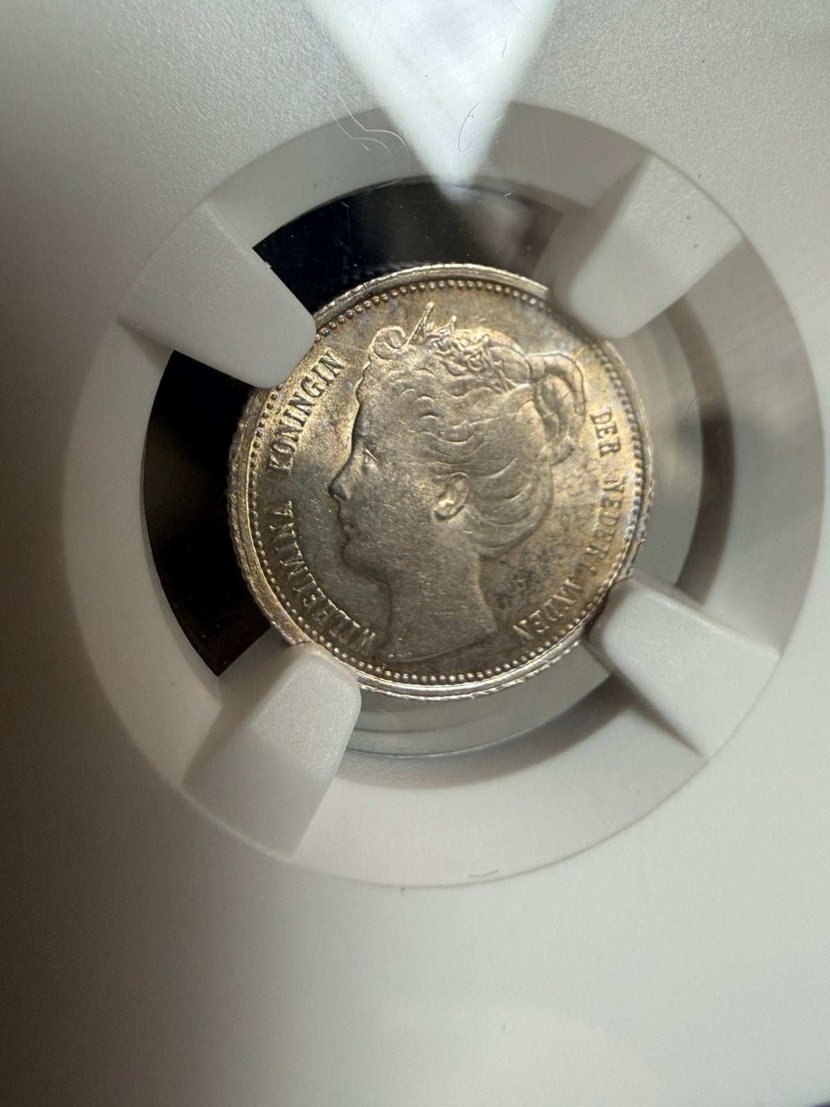 10 cent 1898 MS63, Zilver, Ophalen of Verzenden, 10 cent, Koningin Wilhelmina