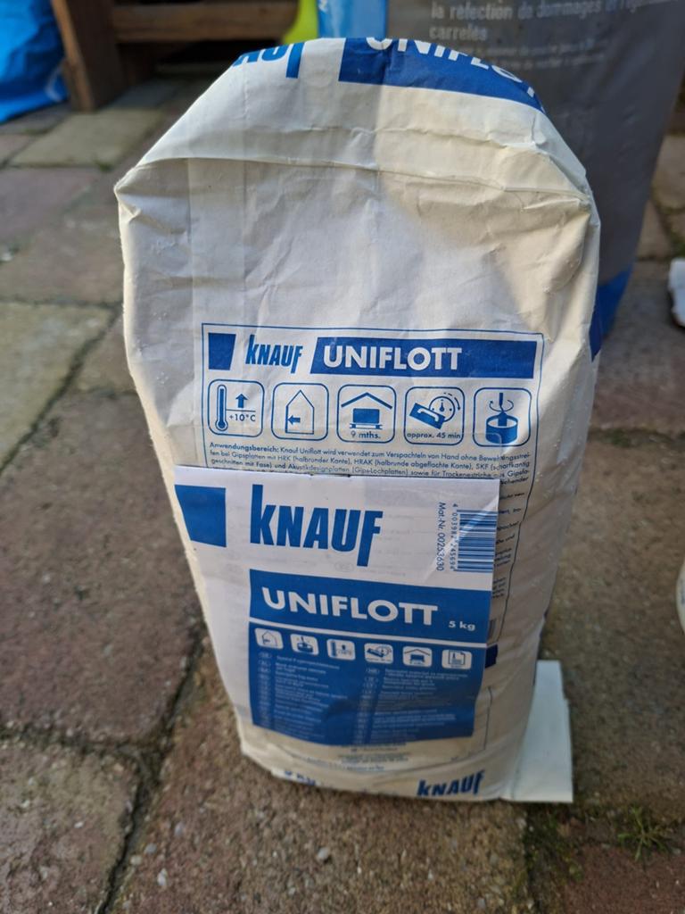 Knauf Uniflott 5kg - Voegenvuller voor gipsplaten, Ophalen, Nieuw