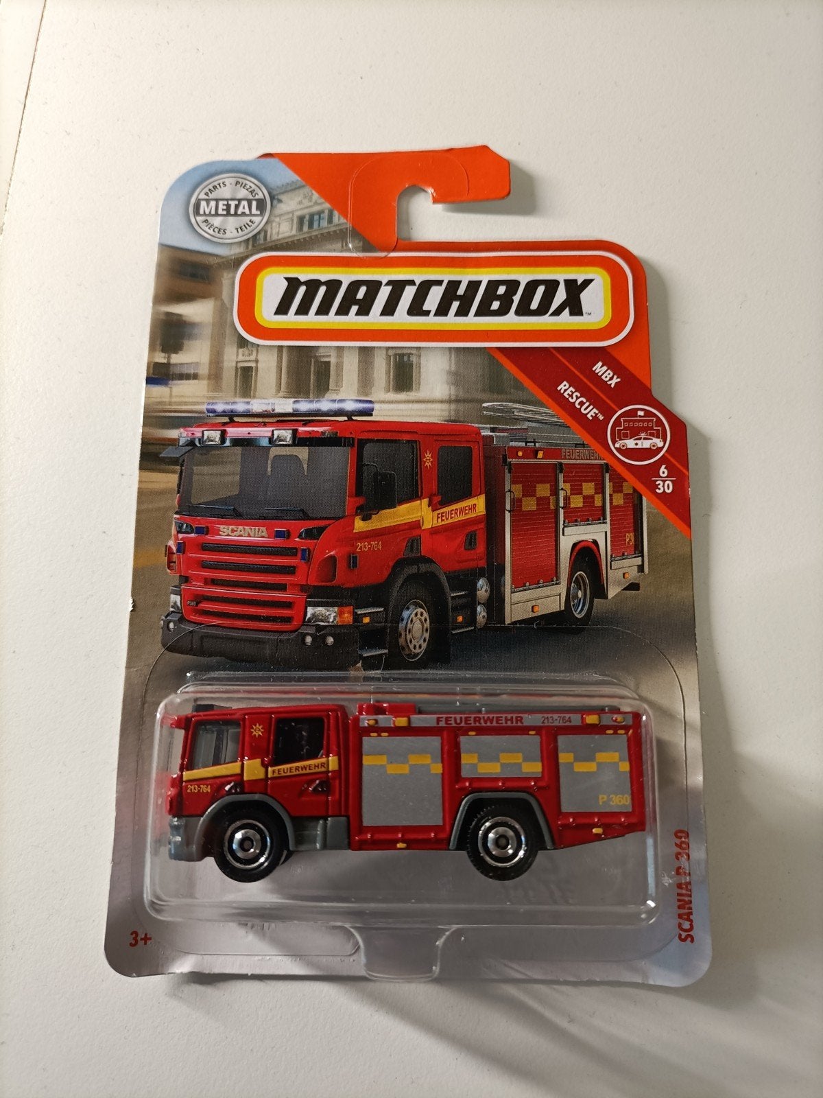 Matchbox Scania P360 Brandweerwagen (Nieuw in verpakking), Ophalen of Verzenden, Nieuw, Overige typen