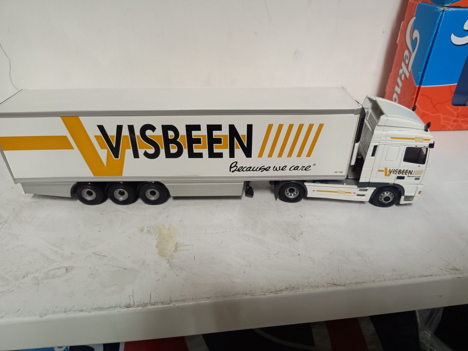 Visbeen DAF XF vrachtwagen model, Overige merken, Gebruikt, 1:32 tot 1:50, Ophalen of Verzenden