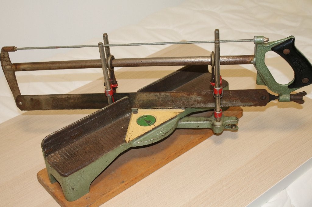 Ulmia 352 Vintage verstekzaag met zaagblad, Ophalen of Verzenden, Gebruikt, Zaag, Overige merken