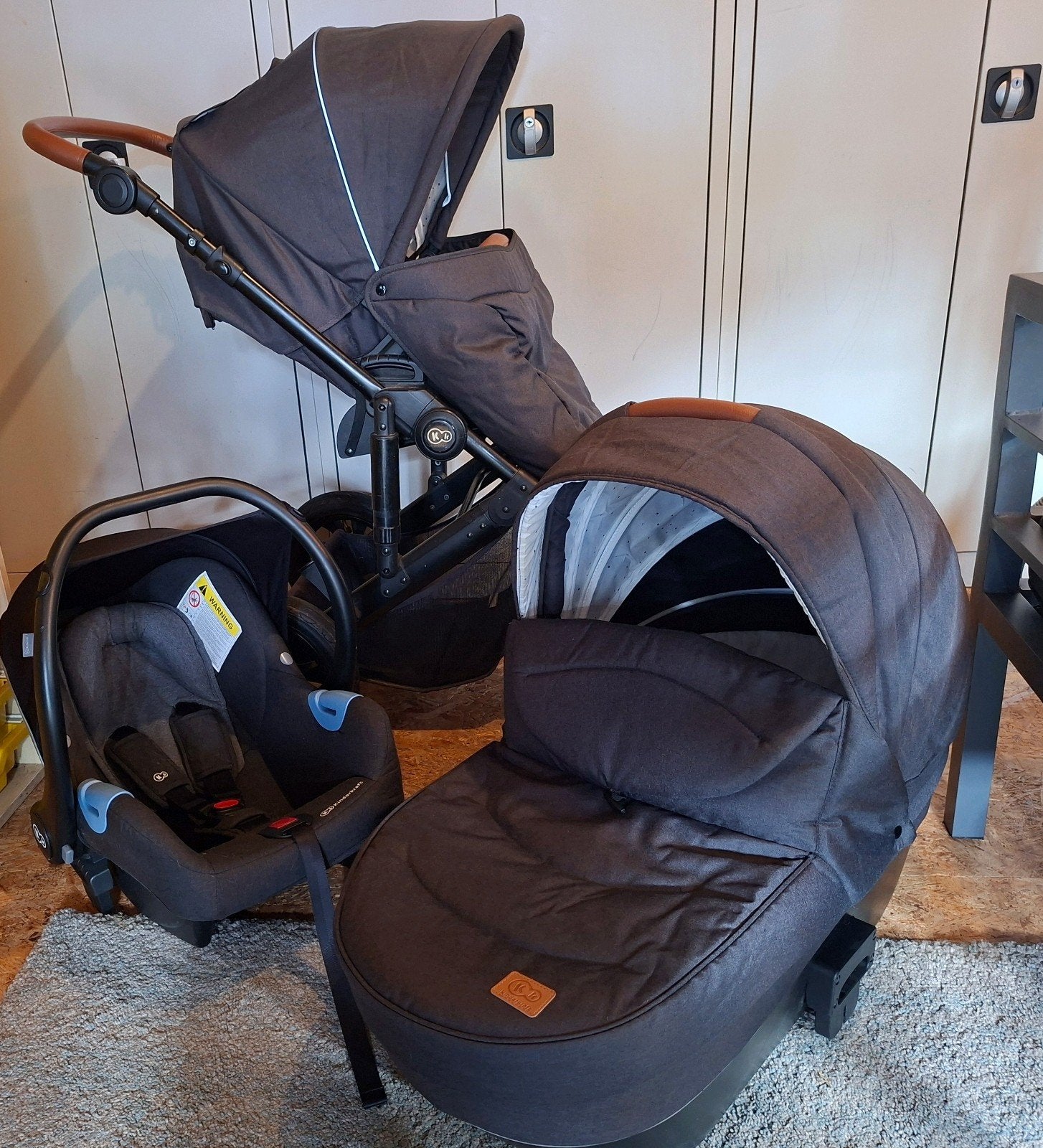 Kinderkraft Prime 3 in 1 kinderwagen, Gebruikt, Combiwagen, Luchtbanden, Ophalen