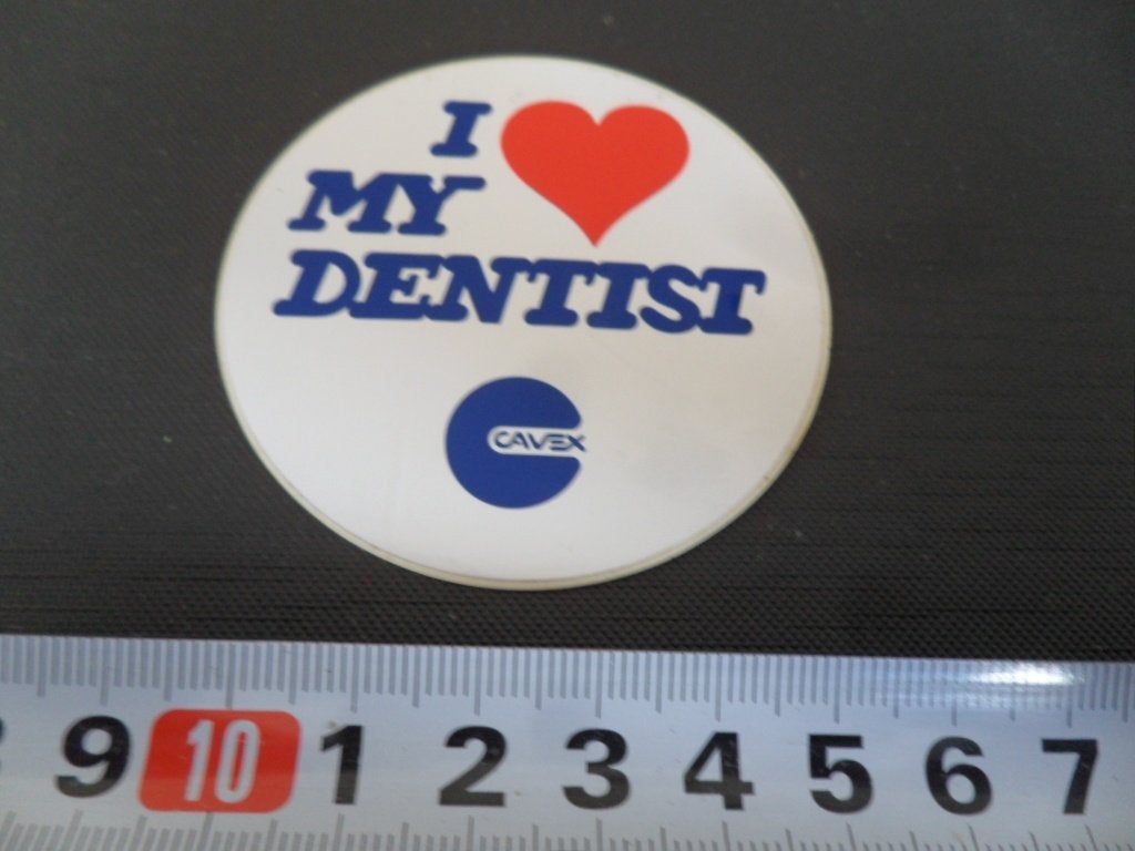 sticker I love my dentist   CAVEX, Ophalen, Zo goed als nieuw