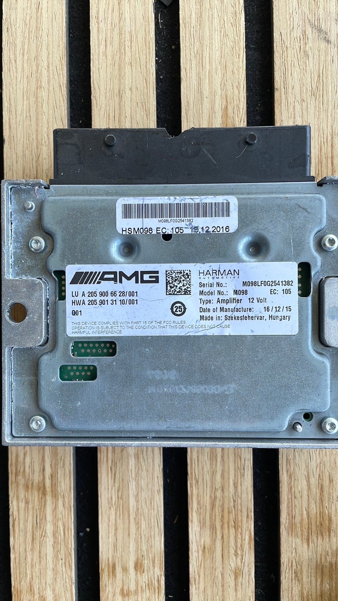 A2059006628 versterker AMG Harman Mercedes, Ophalen, Mercedes-Benz