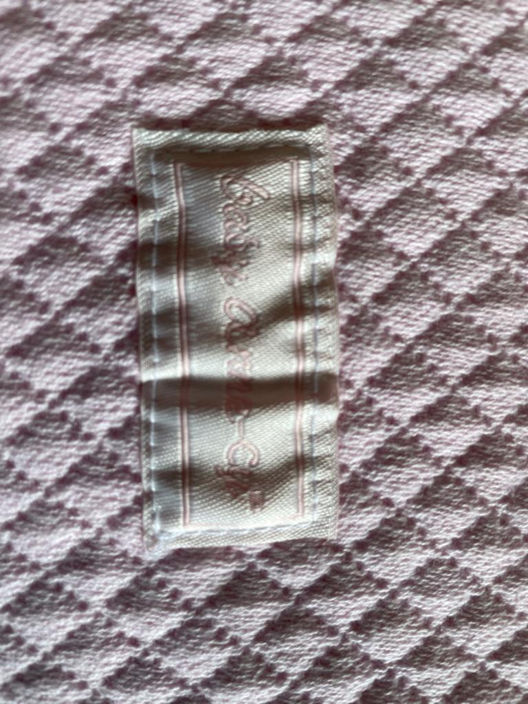 Baby Anne-Cy Roze Deken - 100% Katoen, Ophalen of Verzenden, Zo goed als nieuw, 70 tot 85 cm, Deken