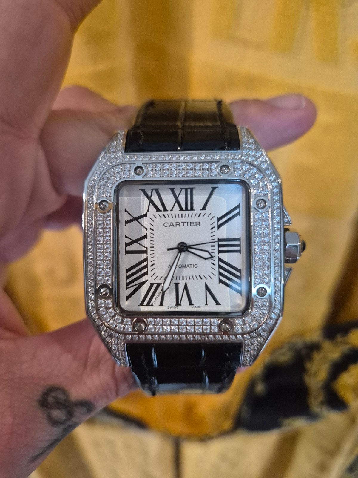 Cartier Santos 100 Horloge - Luxe en Opvallend, Sieraden, Tassen en Uiterlijk, Horloges | Heren, Ophalen of Verzenden