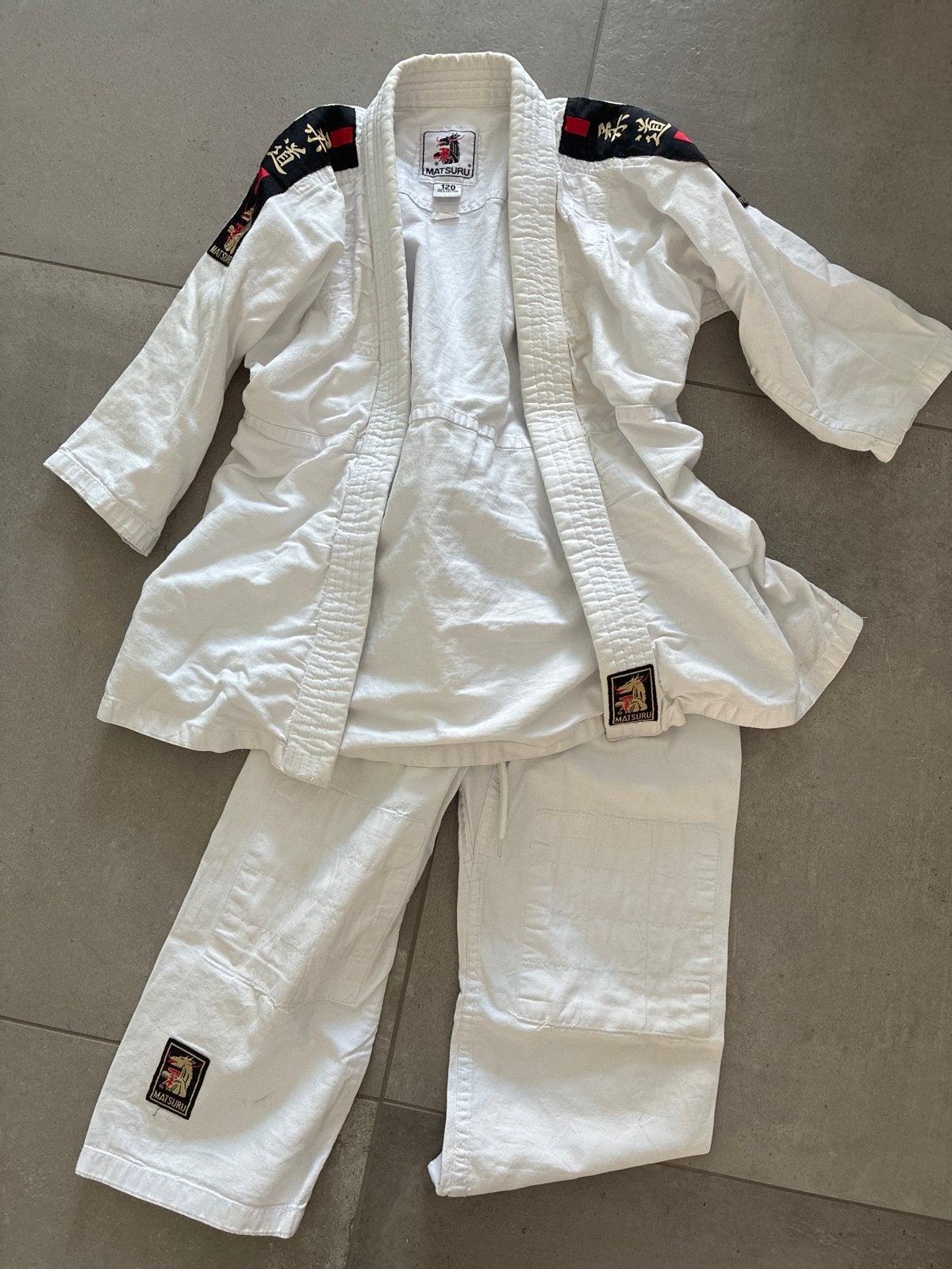 Matsuru Judo/Karate Pak Maat 120, Sport en Fitness, Vechtsporten en Zelfverdediging, Ophalen, Gebruikt, Judo, Vechtsportpak
