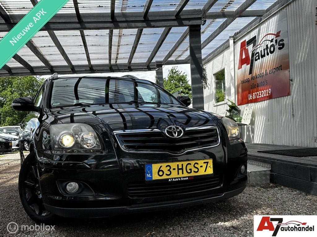 Toyota Avensis Wagon 1.8 VVTi Business Pro Nieuwe APK//Airco, Auto's, Voorwielaandrijving, 1794 cc, 4 cilinders, Zwart