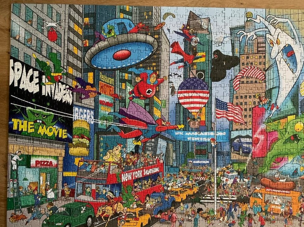 Puzzel That's life New York 1000 stukjes, Hobby en Vrije tijd, Ophalen of Verzenden, 500 t/m 1500 stukjes, Zo goed als nieuw