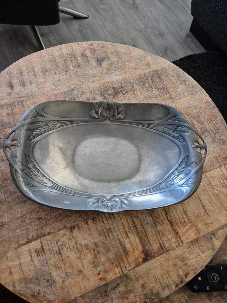 Tinnen schaal, Antiek en Kunst, Antiek | Schalen, Ophalen of Verzenden