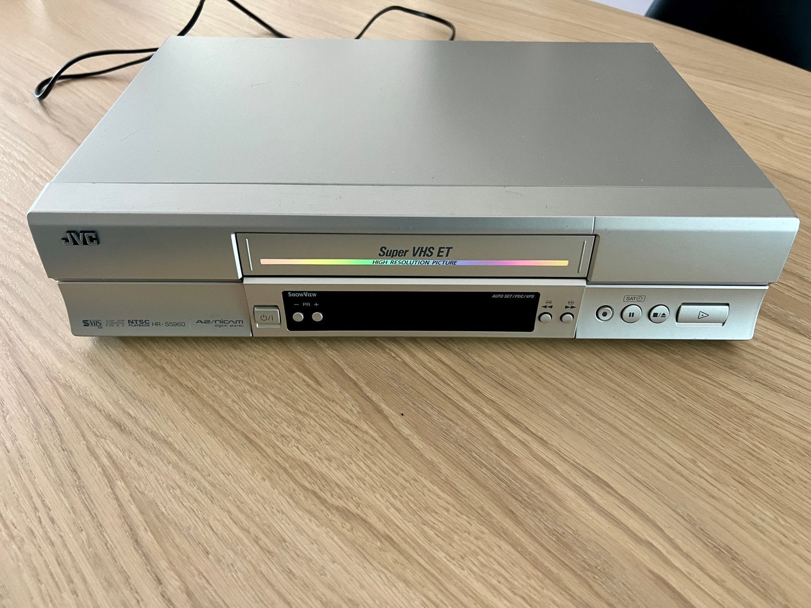 JVC HR-S5960E Super VHS ET Video Cassette Recorder, Audio, Tv en Foto, Videospelers, Ophalen of Verzenden, Gebruikt, VHS-speler of -recorder