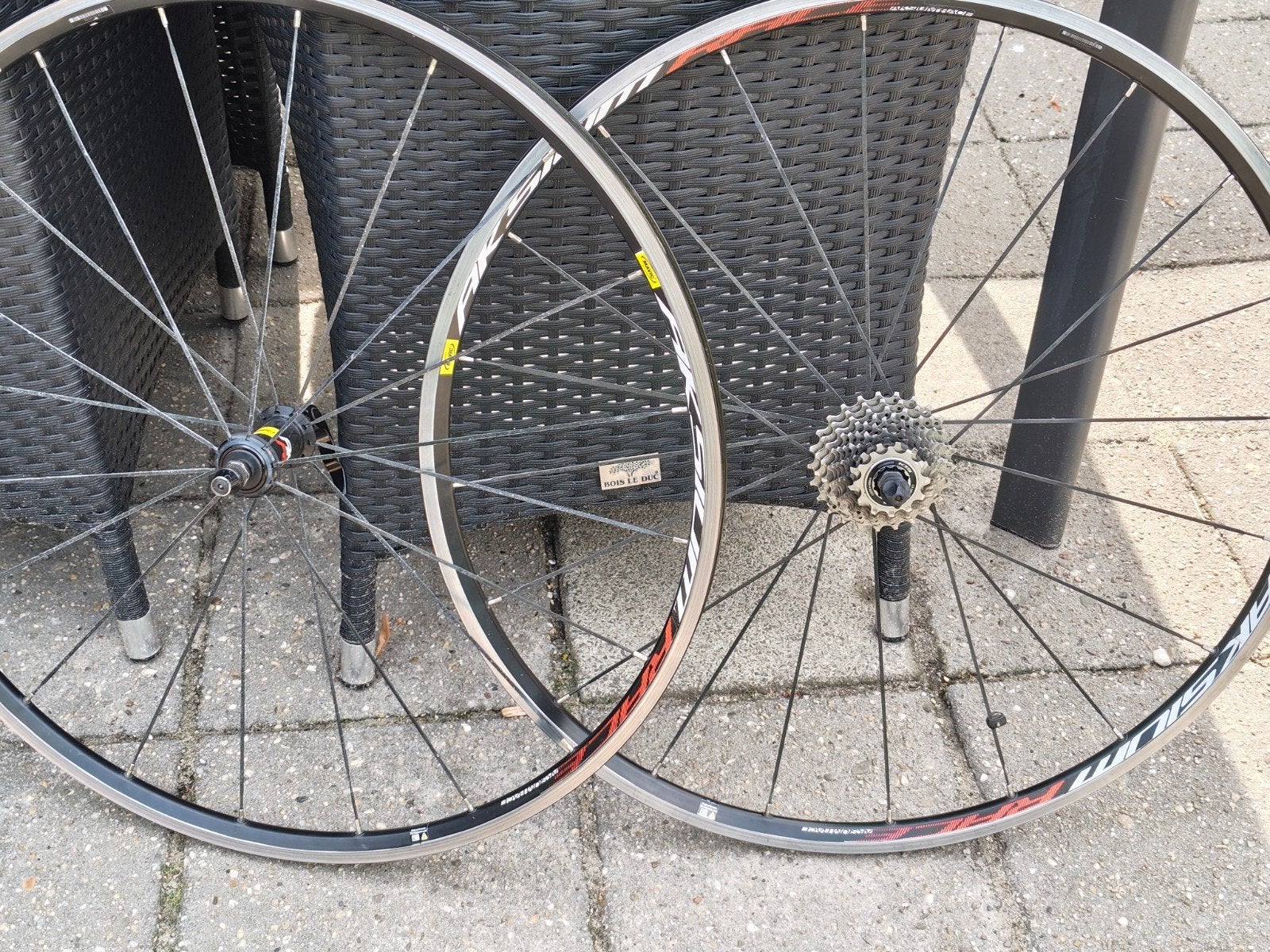 Mavic Racefiets Wielen met Shimano 105 Cassette, Gebruikt, Aluminium, Mavic, Racefiets