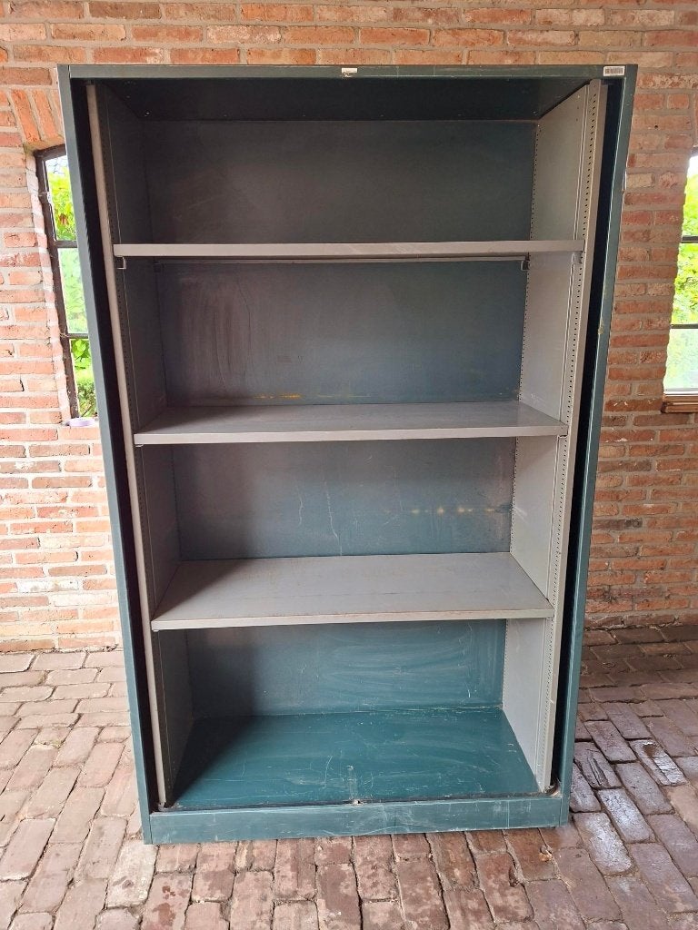 Degelijke metalen stellingkast, archiefkast, werkplaatskast!, Ophalen, Gebruikt