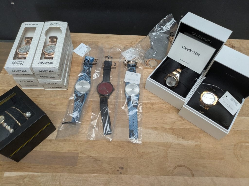 Partij Nieuwe horloges Calvin Klein Merkhorloge Sekonda, Staal, Staal, Polshorloge, Onbekend