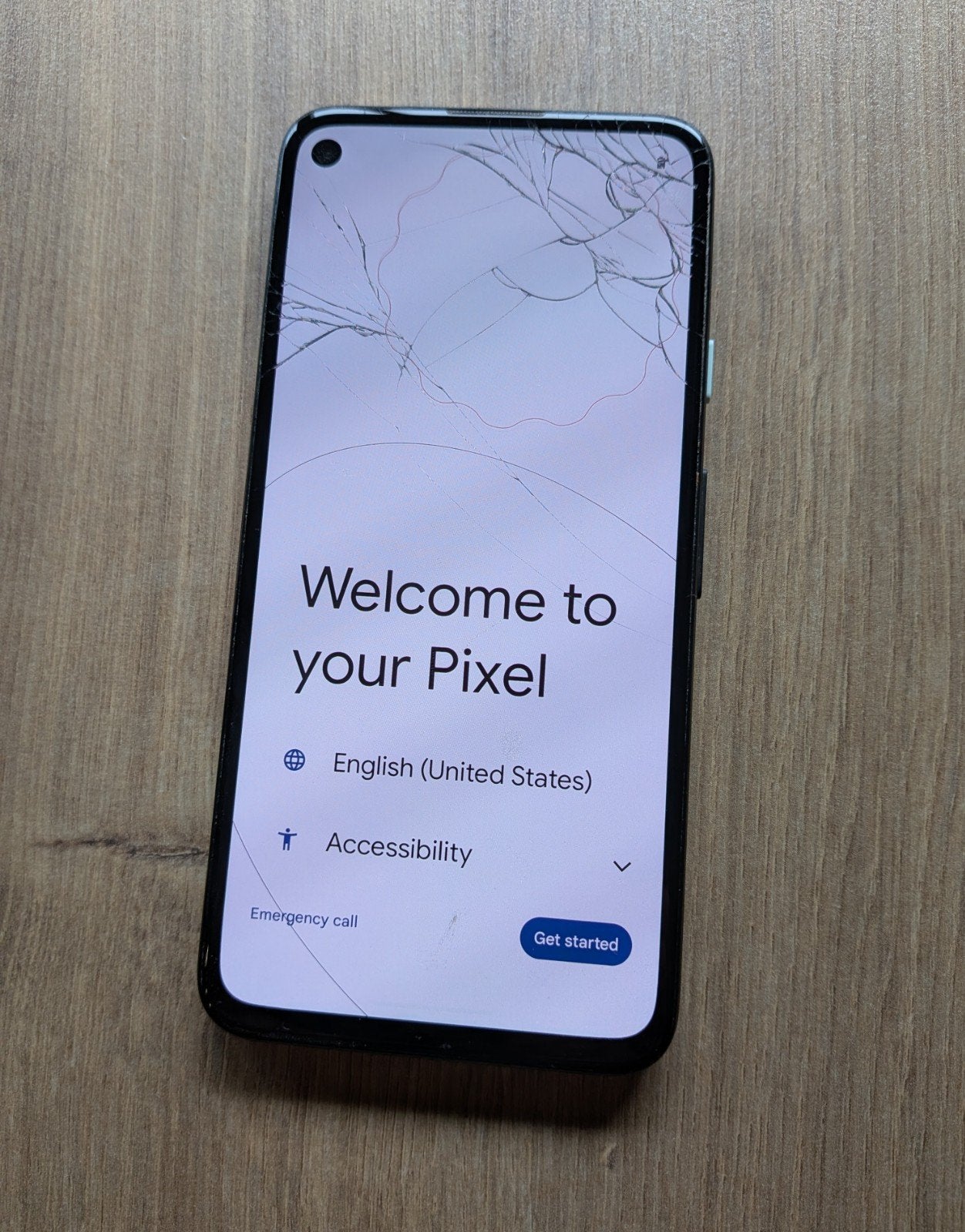 Google Pixel 4a - Gebarsten scherm, werkt nog, Telecommunicatie, Ophalen of Verzenden, Gebruikt, Zonder abonnement, Zonder simlock