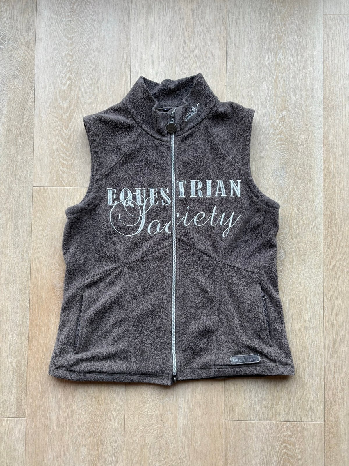 Equestrian Society Fleece Bodywarmer - Maat S, Kleding | Dames, Bodywarmers, Ophalen, Zo goed als nieuw, Maat 36 (S), Bruin