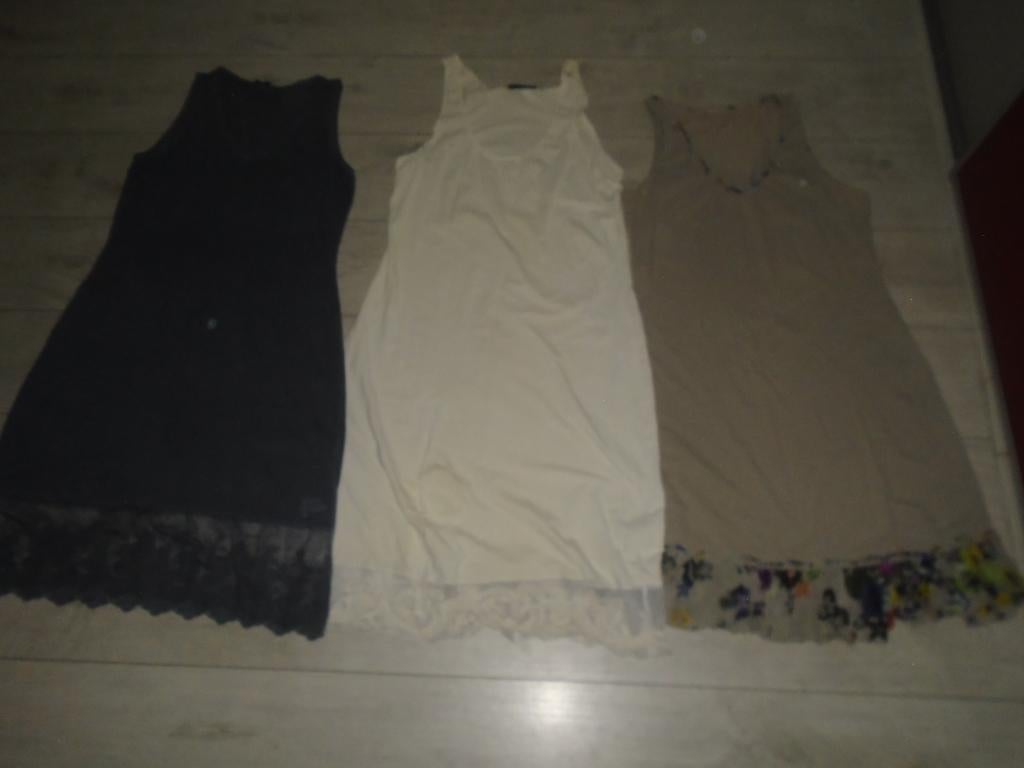 3x Didi Slipdress Onderjurk Jurk met Kant maat XL ZGAN, Kleding | Dames, Overige kleuren, Verzenden, Maat 46/48 (XL) of groter