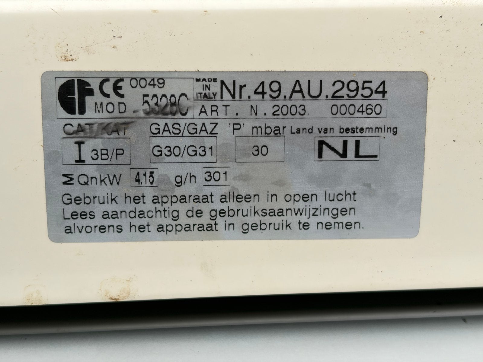 Parker 3-pits campingkooktoestel, Caravans en Kamperen, Ophalen of Verzenden, Gebruikt
