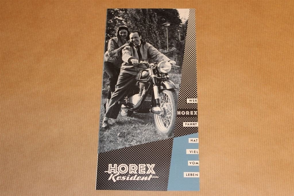 Zeldzame folder Horex Resident motor - 1954 !!, Ophalen of Verzenden, Zo goed als nieuw