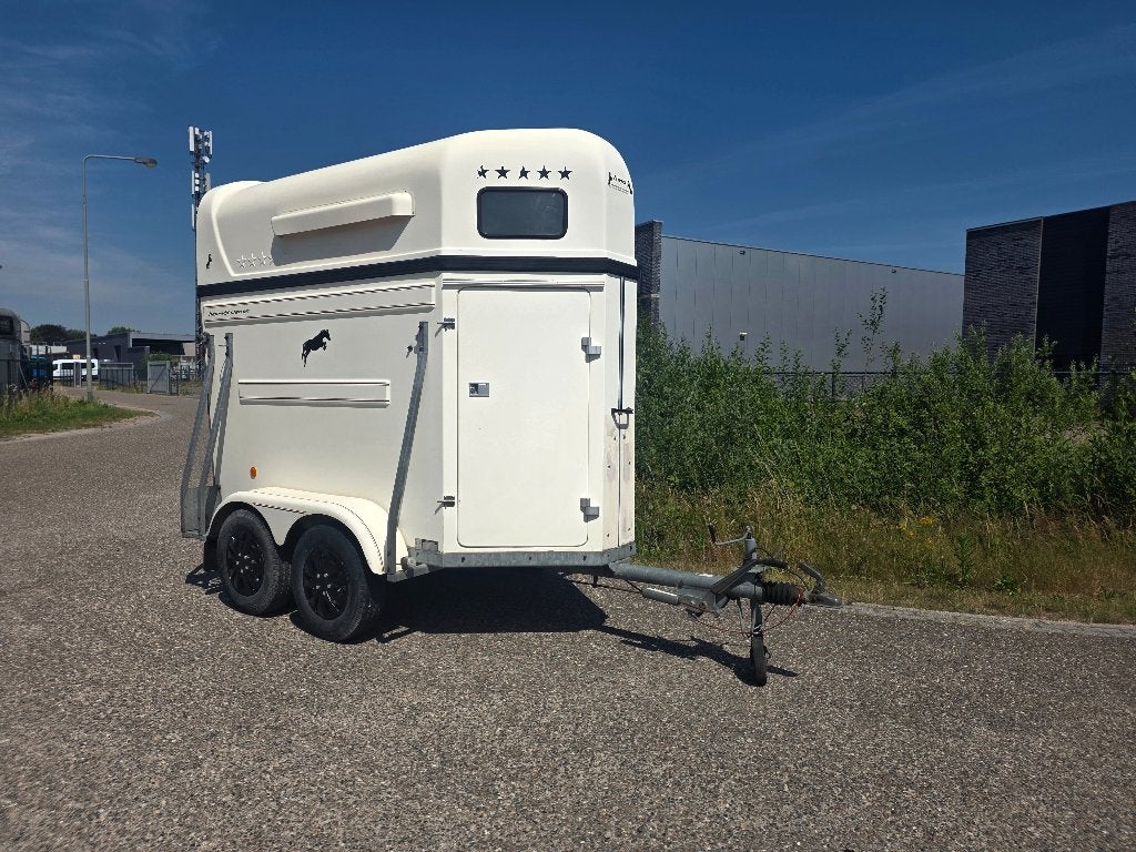 Nette Vol Polyester 1.5 paards Heja 5Sterren Aluminium Vloer, Ophalen, Zo goed als nieuw, Polyester, 2-paards trailer