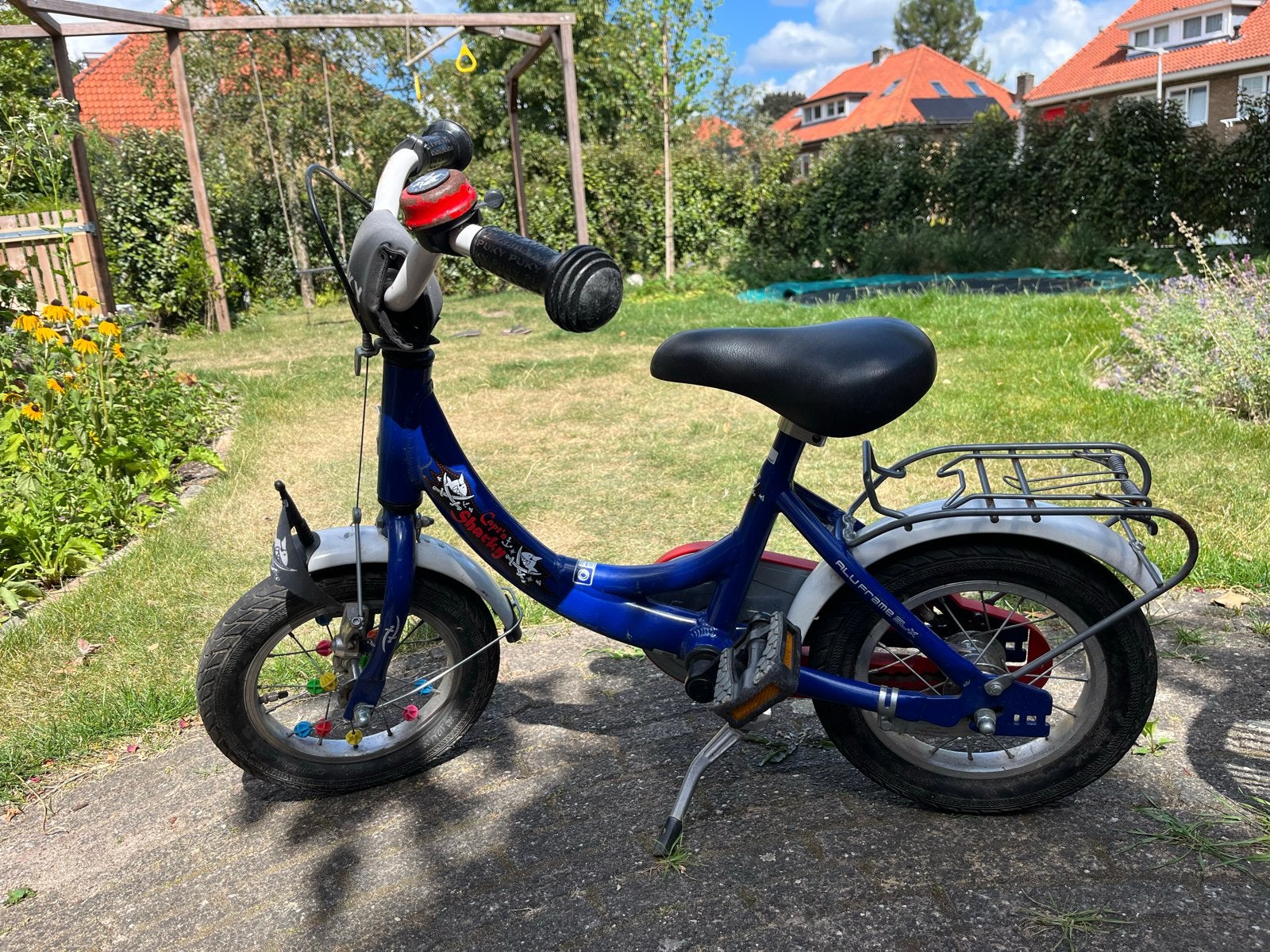 Puky kinderfiets blauw - 12 inch, Ophalen, Gebruikt, Terugtraprem, Minder dan 16 inch