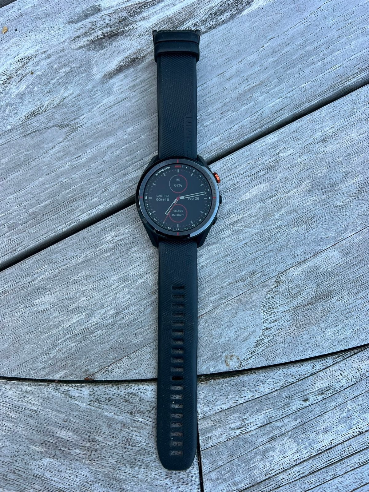 Garmin Approach S62 Premium GPS Golfhorloge Zwart, Zwart, Ophalen of Verzenden, Waterdicht, Android