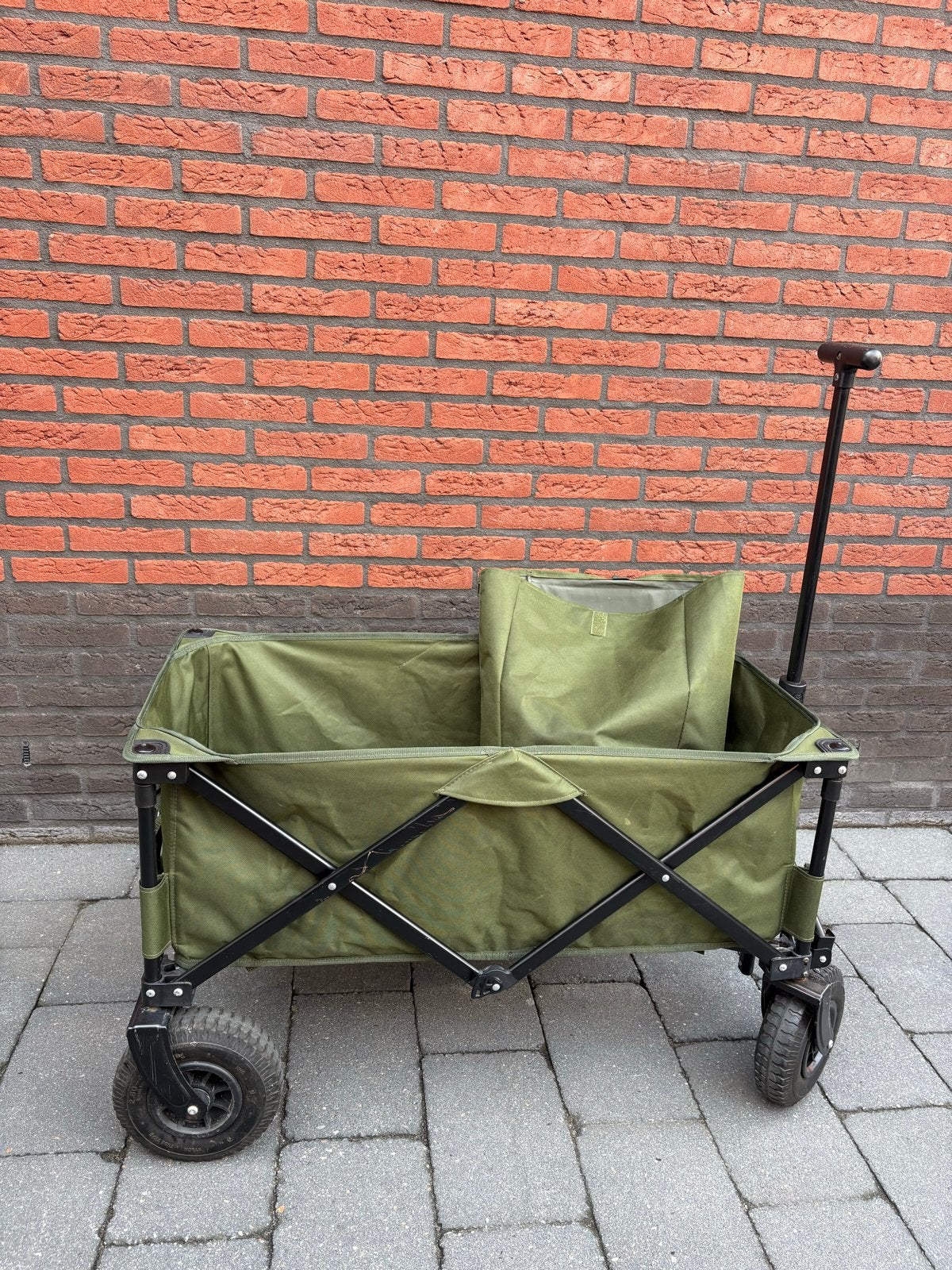 Opvouwbare bolderkar - Groen, Caravans en Kamperen, Ophalen, Opvouwbaar, Gebruikt
