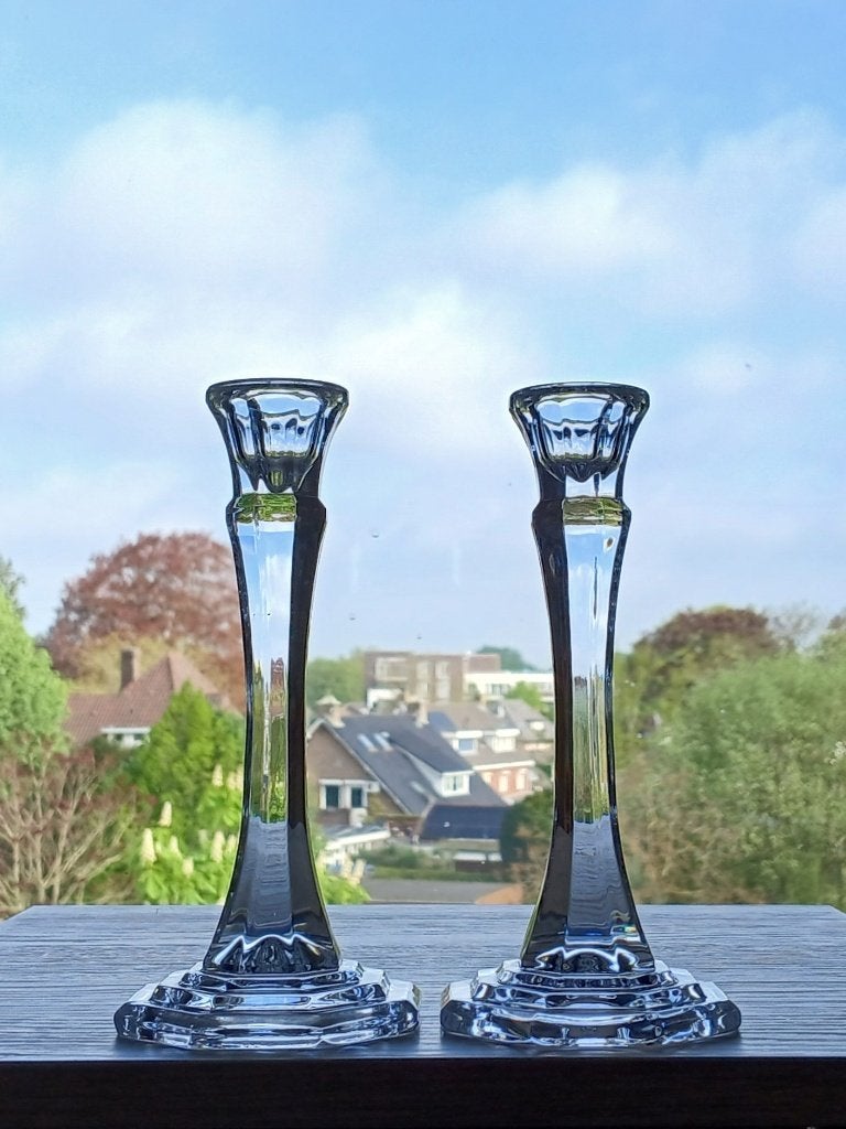 Stel Kandelaars Bleikristall, Ophalen of Verzenden, Kristal