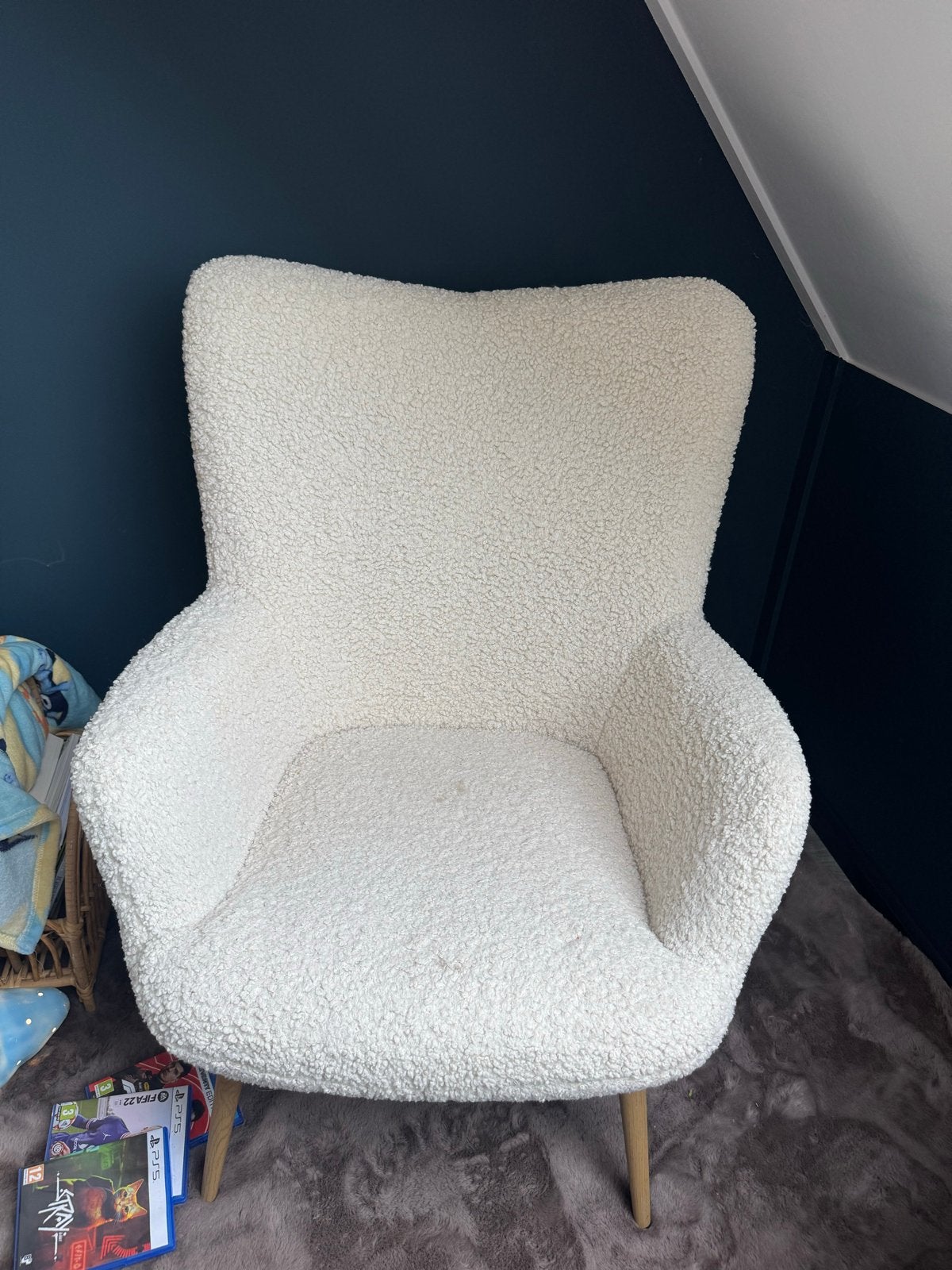 JYSK fauteuil, Ophalen, Gebruikt, Wit, Eén