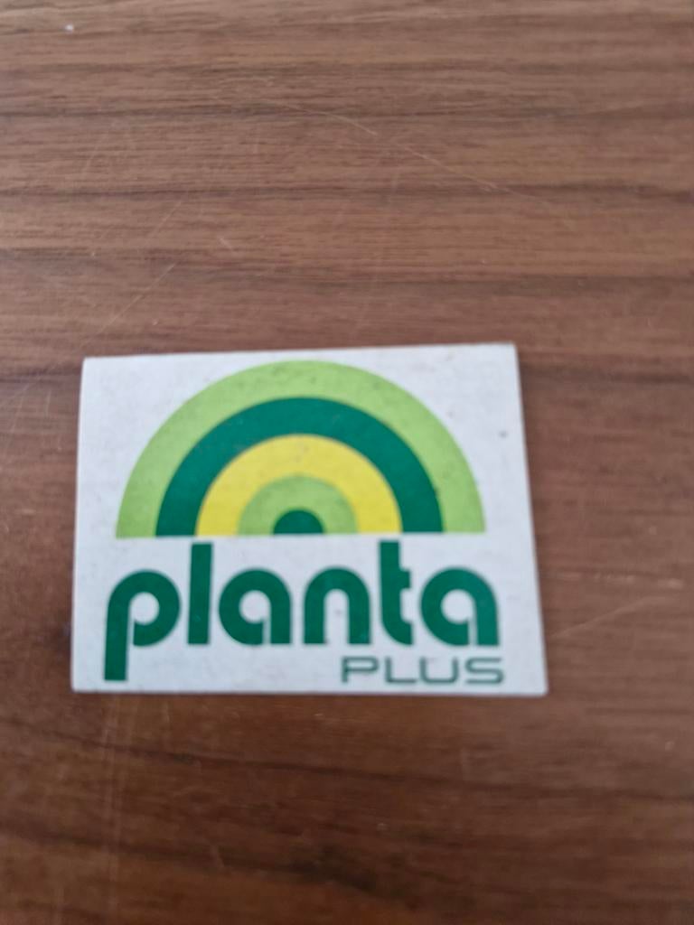 7818 Planta Plus Sticker - Vintage Reclame Item, Verzamelen, Ophalen of Verzenden