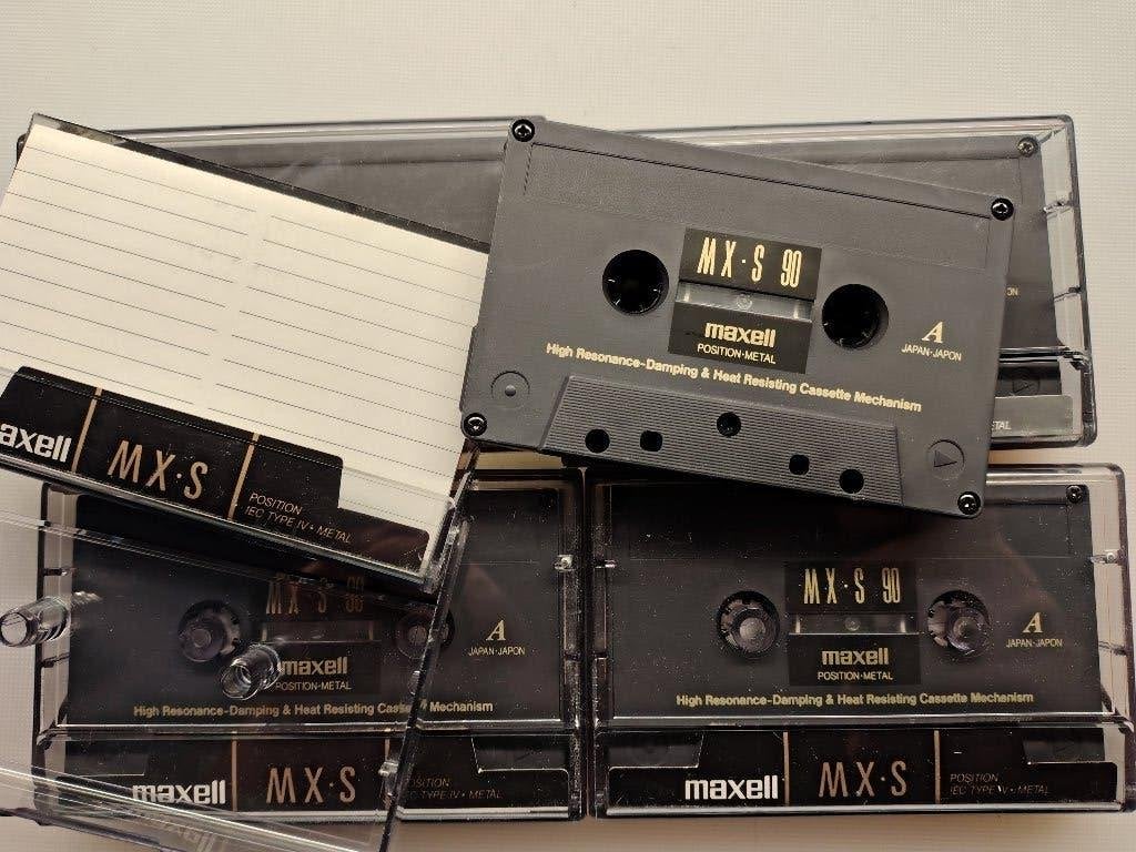 Maxell MX-S 90 Metal cassettes 5 stuks, Cd's en Dvd's, Verzenden, Gebruikt, Overige genres, 2 t/m 25 bandjes