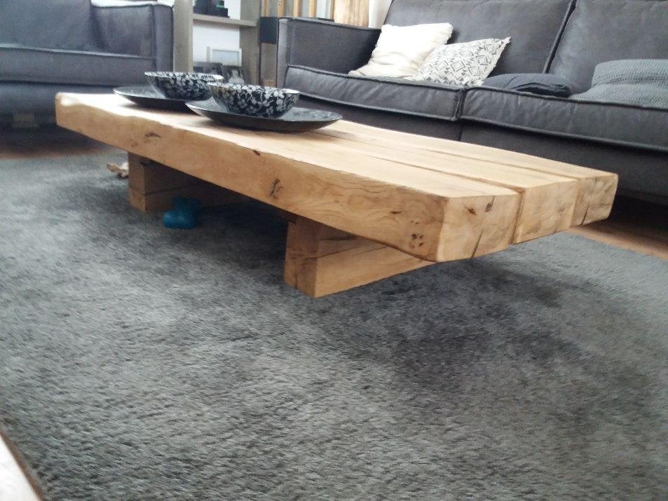 salontafel bielzen 145x62 cm., Huis en Inrichting, Tafels | Salontafels, Ophalen, Gebruikt, 100 tot 150 cm, Eikenhout