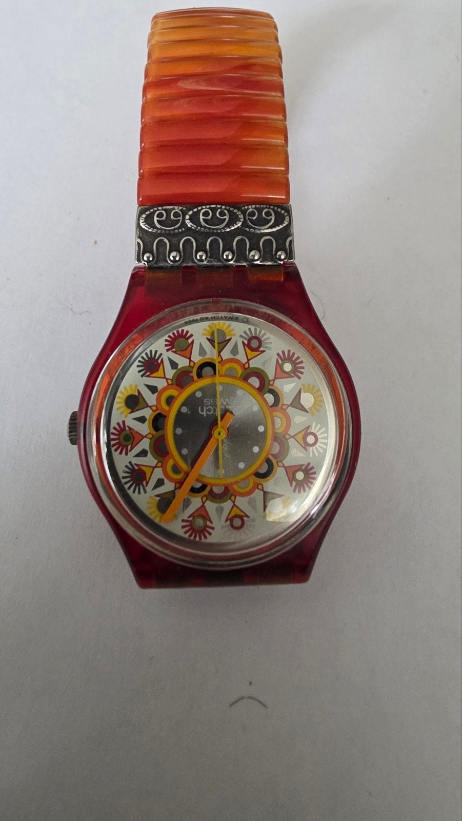 Swatch Gent-Flex "Curry Powder" (GR125), Kunststof, Gebruikt, Polshorloge, Swatch