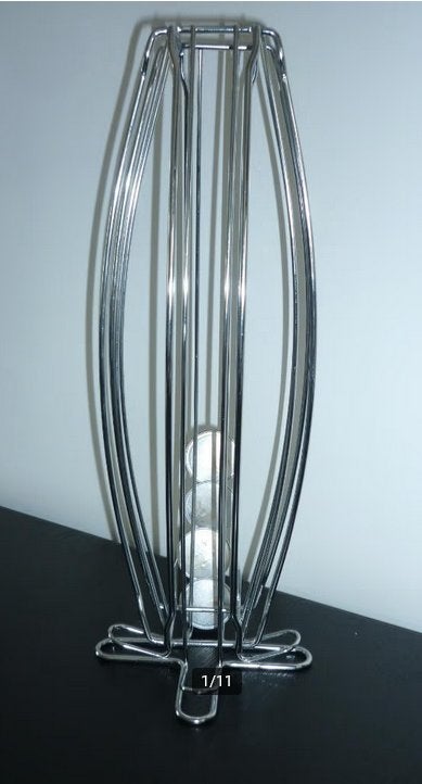 Nespresso Cuphouder / Capsulehouder Ovaal, Overige typen, Zilver, Ophalen of Verzenden, Zo goed als nieuw