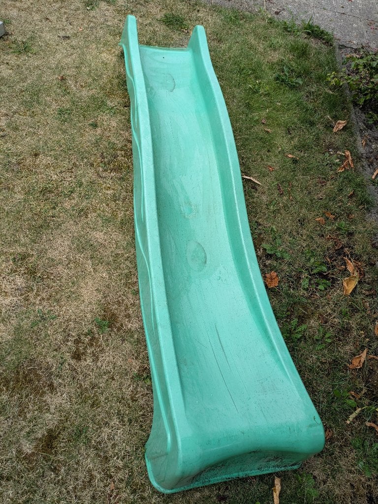Groene glijbaan voor een speeltoestel, Kinderen en Baby's, Ophalen of Verzenden, Gebruikt, Glijbaan