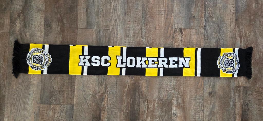Sjaal KSC Lokeren, Ophalen of Verzenden, Zo goed als nieuw, Buitenlandse clubs, Vaantje of Sjaal