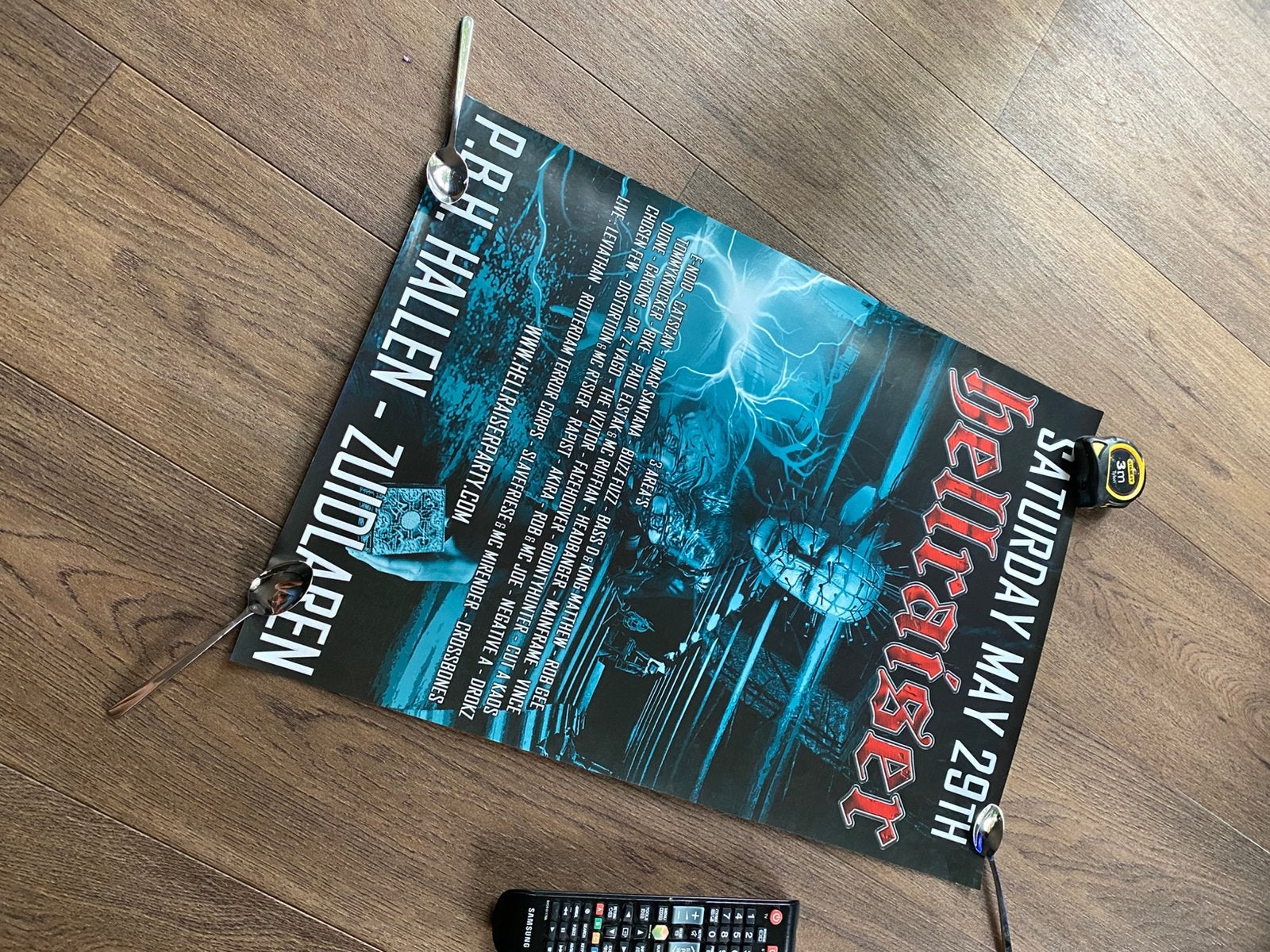 Hellraiser poster ( hardcore ), Verzamelen, Ophalen of Verzenden, Nieuw, A1 t/m A3, Muziek