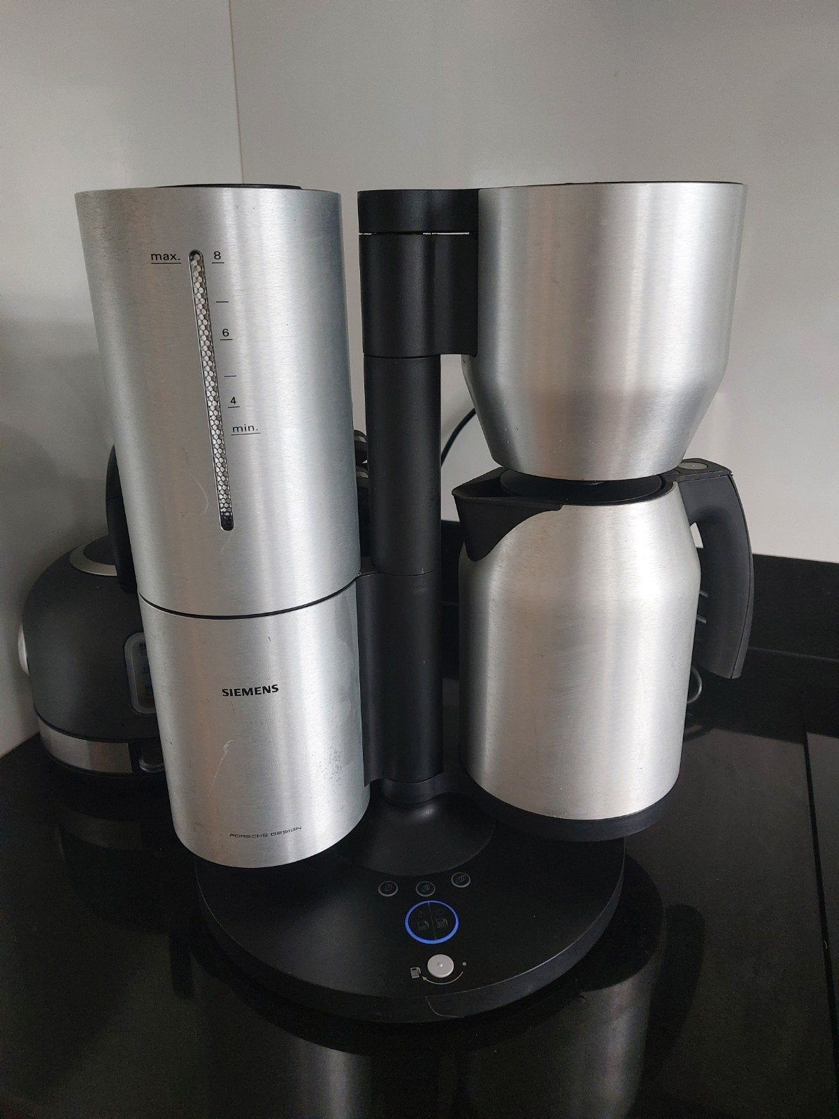 Siemens Porsche Design Koffiezetapparaat TC911P2/03, Gebruikt, Koffiemachine, Gemalen koffie, Ophalen of Verzenden