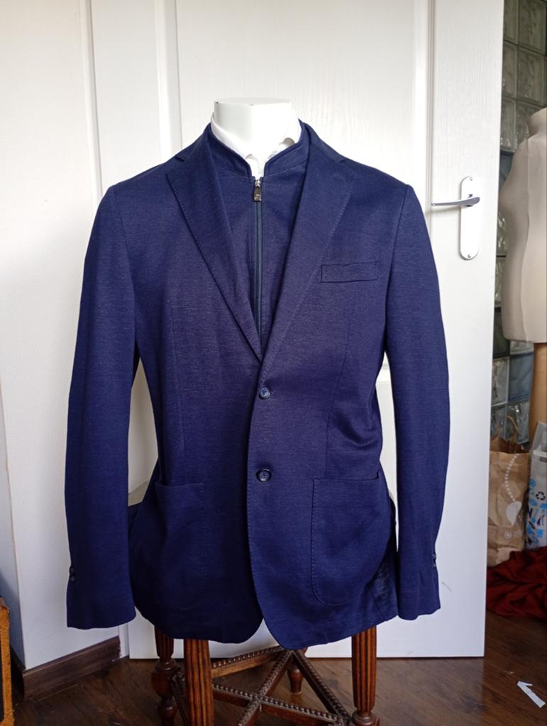 Corneliani scooter colbert katoen/linnen, Maat 52/54 (L), Corneliani, Blauw, Ophalen of Verzenden