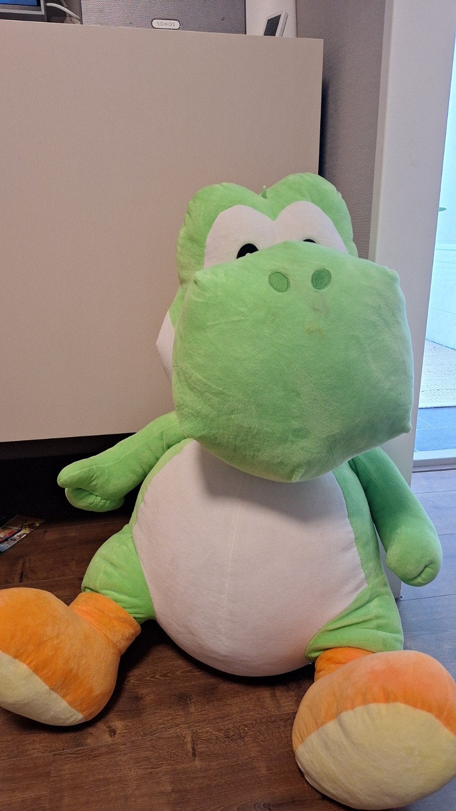 Yoshi  XXL knuffel, Groen, Dinosaurus, Ophalen of Verzenden, Nintendo