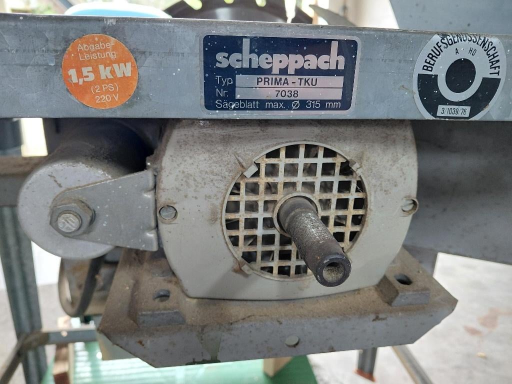Scheppach cirkelzaagtafel, Ophalen, Gebruikt, Cirkelzaag, 1200 watt of meer