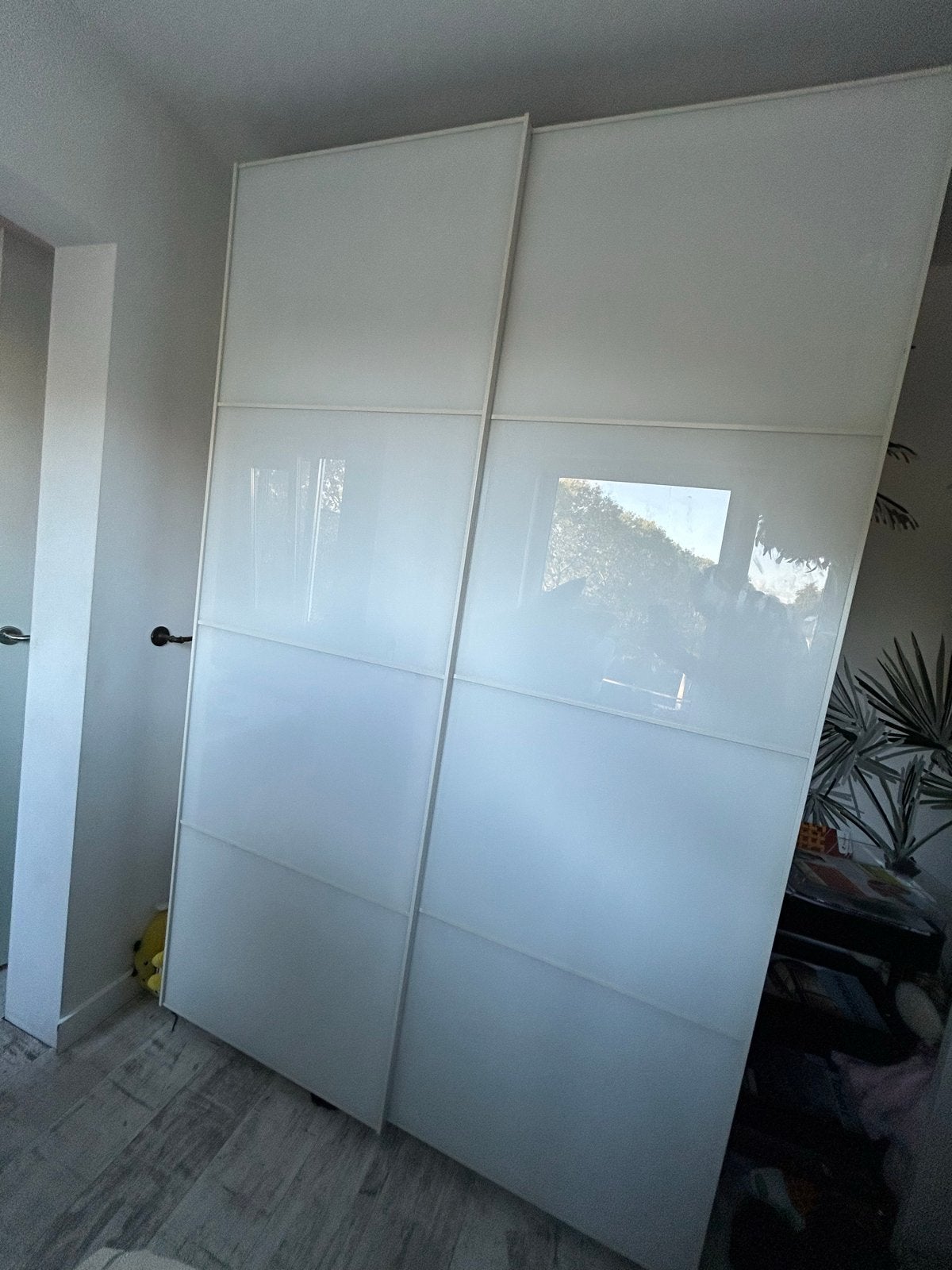 IKEA Pax Schuifdeursysteem 2x75cm, Ophalen, 200 cm of meer, Zo goed als nieuw, Overige houtsoorten
